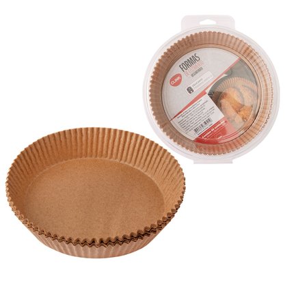 Kit 50 Formas Redondas Descartáveis Fritadeira Elétrica