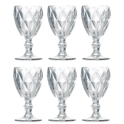 Kit 6 Taças Diamante 330ml Class Home
