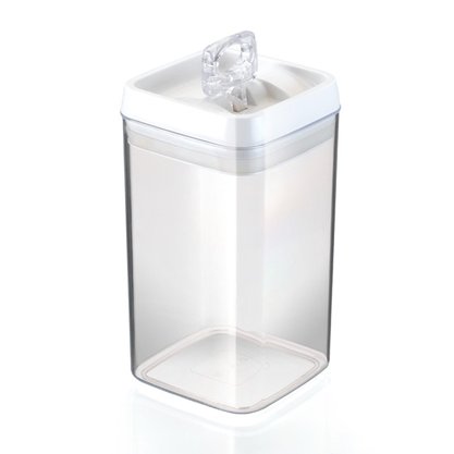 Kit 9 Potes Herméticos Crystal Quadrado