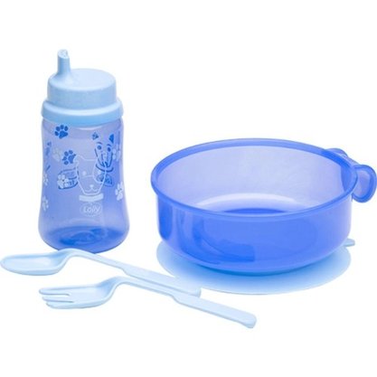Kit Alimentação Lolly Tip 4 Peças Azul