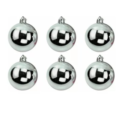 Kit Bola De Natal Lisa 6 Unidades 3cm Cor Sortida Multiart