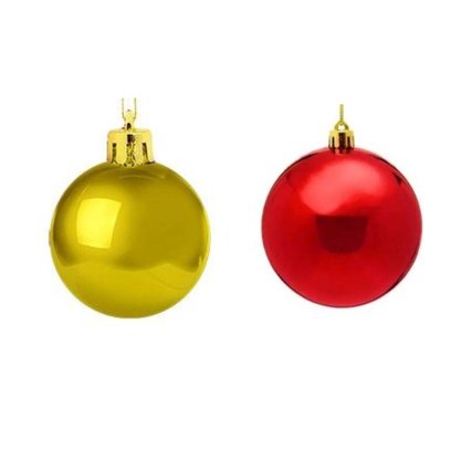 Kit Bola De Natal Com 2 Unidades Lisa 6cm Cor Sortida Multiart