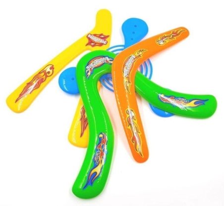 Kit Bumerangue De Plástico Com 4 Peças