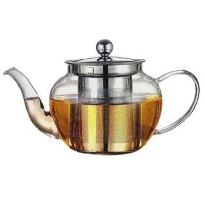 Kit Chá Chaleira Com Infusor 600ml E Xícara Com Tampa 290ml