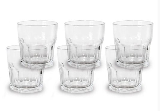 Kit Copos De Vidro 6 Peças 310ml