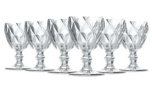 Kit De Taças Diamante 260ml 6 Peças Original Line