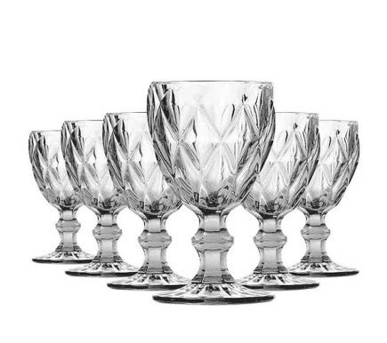 Kit De Taças Diamante 260ml 6 Peças Original Line