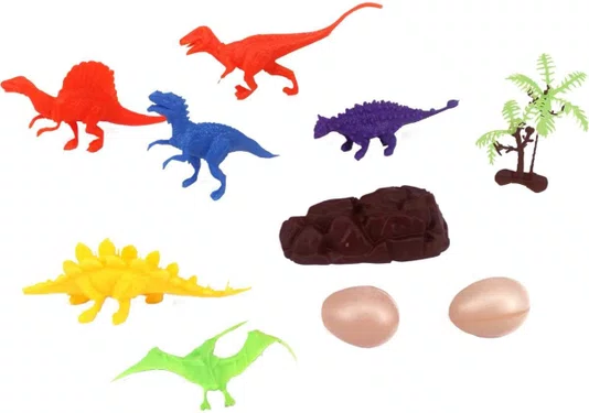 Kit Dinossauros PVC Animal Danger Wellmix 10 Peças