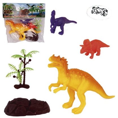 Kit Dinossauros Soft 6 Peças