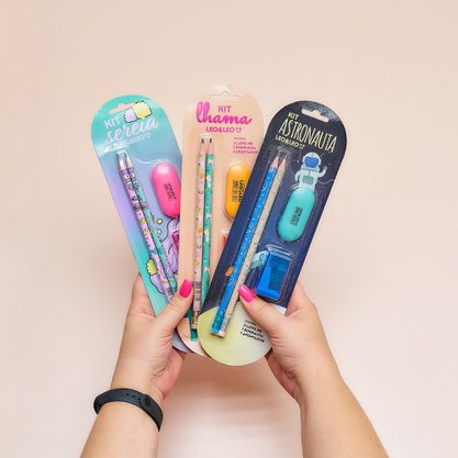 Kit Escolar Infantil 4 Peças Astronauta