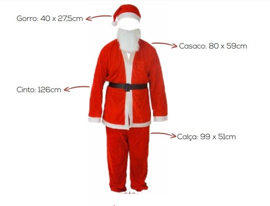 Kit Fantasia De Papai Noel
