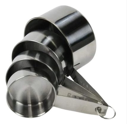 Kit Medidores Em Aço Inox 4 Peças