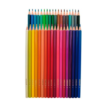 Lápis De Cor 36 Cores Resina Sextavado Flex