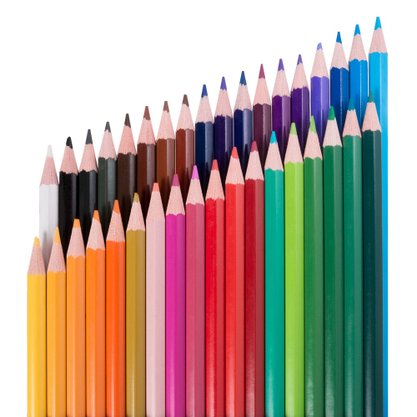 Lápis De Cor 36 Cores Resina Sextavado Flex