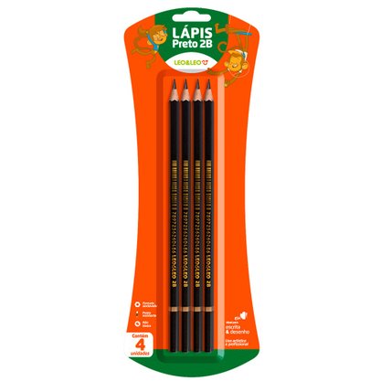 Lápis Técnico Grafite 2B Madeira