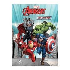 Livro Para Ler E Colorir Marvel Sortido