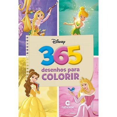 Livro 365 Desenhos Para Colorir Disney Princesas E Fadas