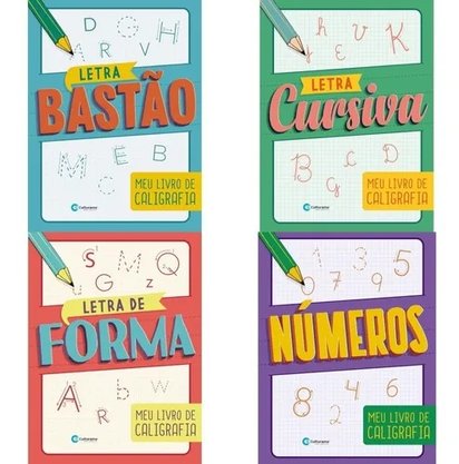 Livro Caligrafia Divertida 4 Capas Sortidas