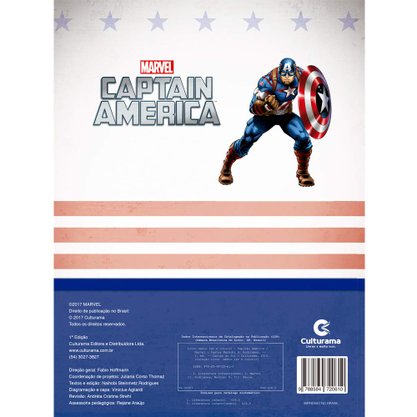 Livro Ler E Colorir Capitão América