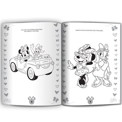 Livro Ler E Colorir Minnie Disney
