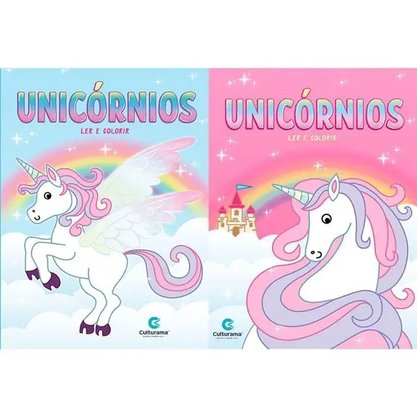 Livro Ler E Colorir Unicórnios