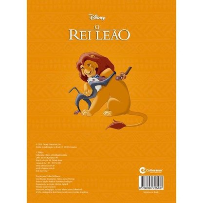 Livro Para Ler E Colorir Rei Leão