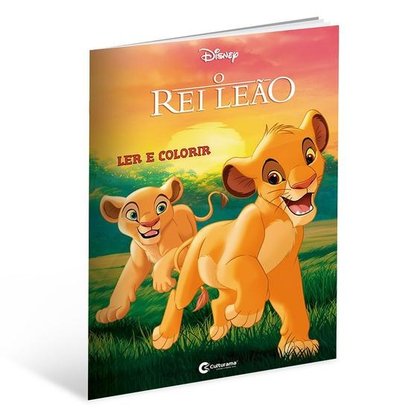 Livro Para Ler E Colorir Rei Leão