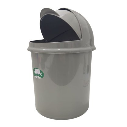 Lixeira Retrátil 4,1L Cor Cinza Granizo Plasvale