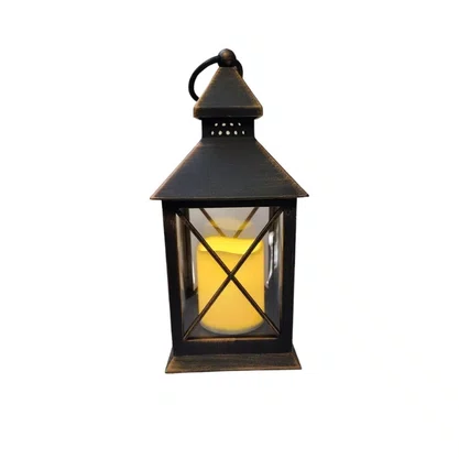 Luminária Decorativa Com Vela Artificial  22 CM