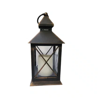 Luminária Decorativa Com Vela Artificial  22 CM
