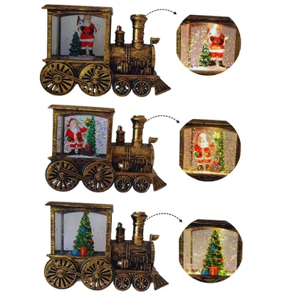 Luminária Trem De Natal Com Led 13,5 CM