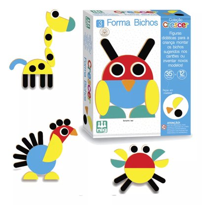 Jogo Educativo Crescer Formas E Bichos