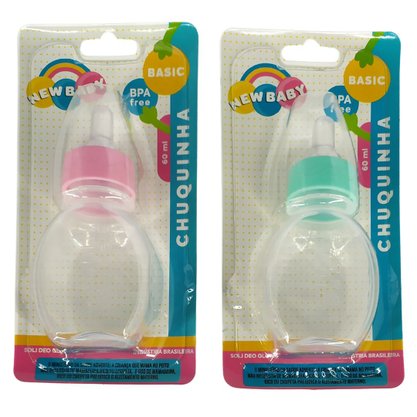 Mamadeira Chuquinha 60ml New Baby