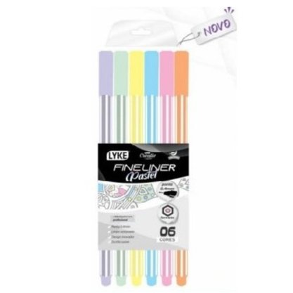 Marcador Pastel Fine Line 0.4mm 6 Unidades 