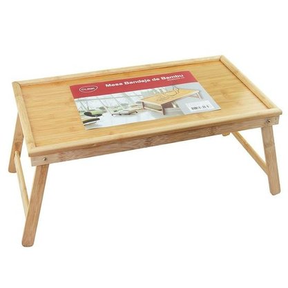 Mesa Dobrável Bambu 30x50x23cm Clink