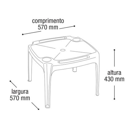 Mesa Infantil Rosa Estampada Arqplast