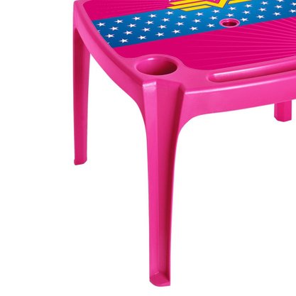 Mesa Infantil Rosa Estampada Arqplast