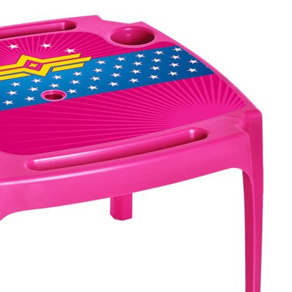 Mesa Infantil Rosa Estampada Arqplast