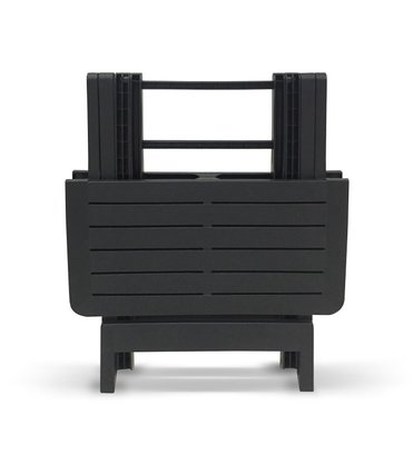 Mesa Quadrada Dobrável Preta Arqplast