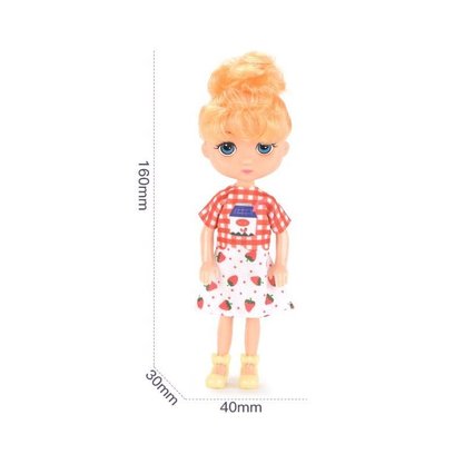 Mini Boneca Beauty Girl Cabelo Colorido
