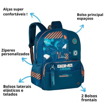 Mochila De Costas Game Mode