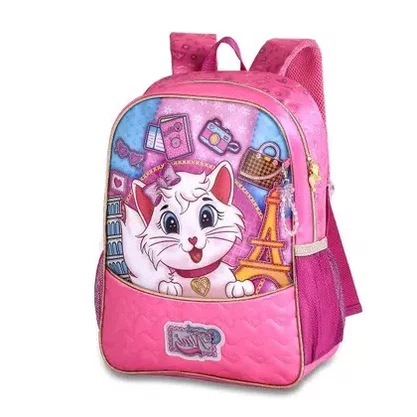 Mochila De Costas Infantil Gatinha Nini