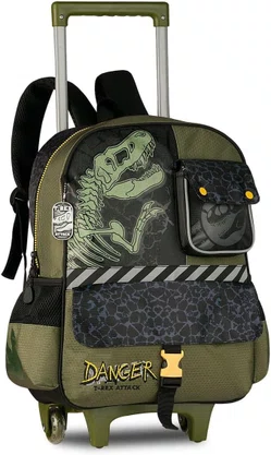 Mochila De Rodinha T-Rex Attack