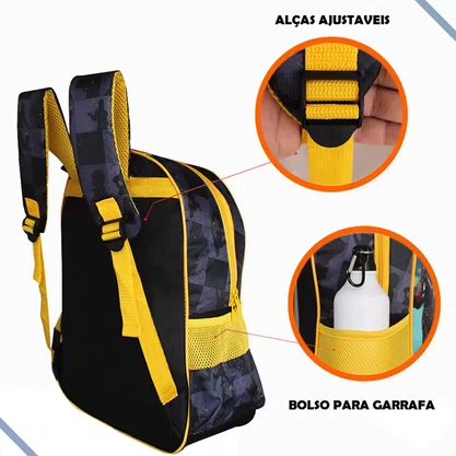 Mochila Infantil Costas Free Fire Estampada Clio Style