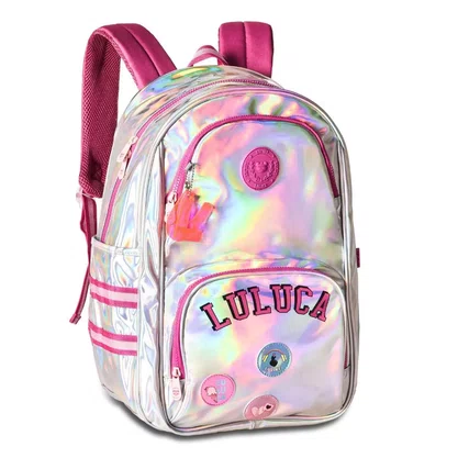 Mochila Infantil Costas Holográfica Luluca Clio Style