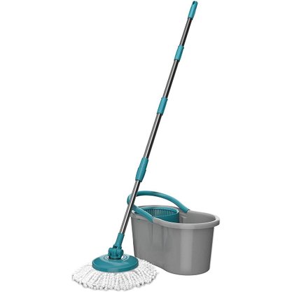 Mop Giratório Com Balde E Esfregão 8L Cinza