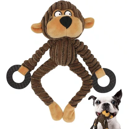 Brinquedo Mordedor Para Pet Macaco 26 cm