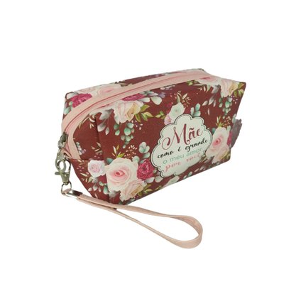 Necessaire Poliéster Estampada Mãe Sortida