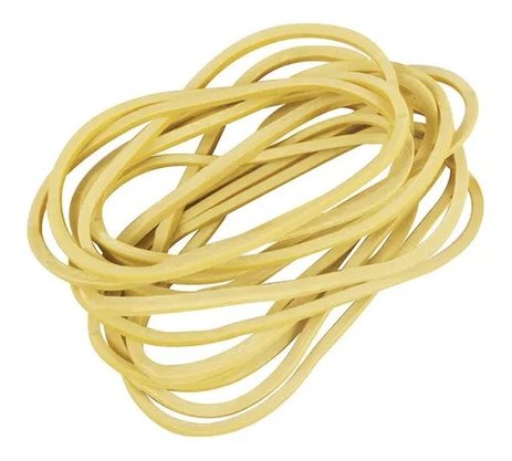 Pacote 600 Elásticos Amarelo Fino 500g