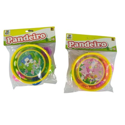 Pandeiro Infantil Plástico 2 Peças